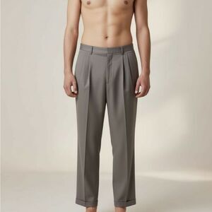 Claiborne Cream and Gray Fabric Label